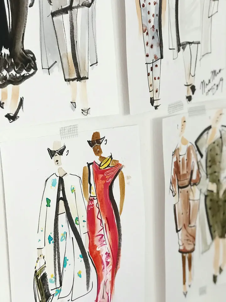 Fashion design illustrations